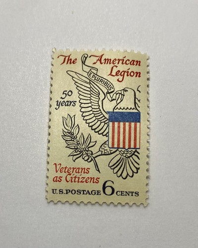 Rare - 1969 American Legion 50 Years 6 Cents Stamp Mint Never Hinged OG - 第 1/19 張圖片