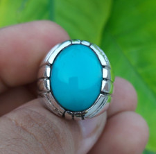 15 Carats Plus Turquoise Ring Natural Turquoise Feroza Ring Hussaini Feroza Ring