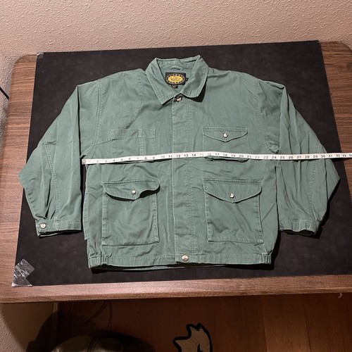 Woolrich Barn Chore Coat Jacket Blanket Lined fishing Hunting Vented Canvas - Picture 12 of 16