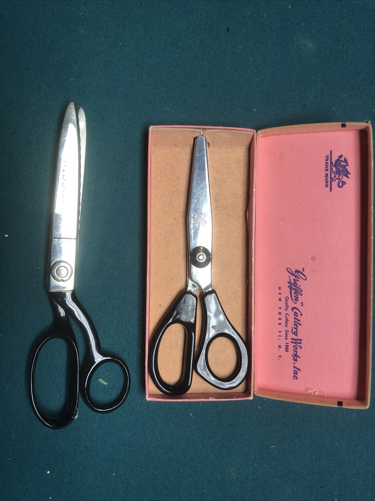 Wiss CB9 & Griffon Tru Pink Pinking Shears Made In USA Vintage eBay