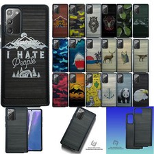 Case For [Samsung Samsung Galaxy Note 20][EMBOSSED DUO SET5] Hybrid Heavy Duty