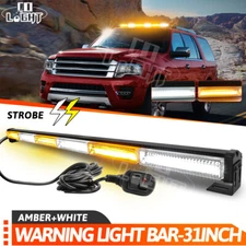 Colight 35" LED Strobe Light Interior Bar Emergency Traffic Advisor Amber White