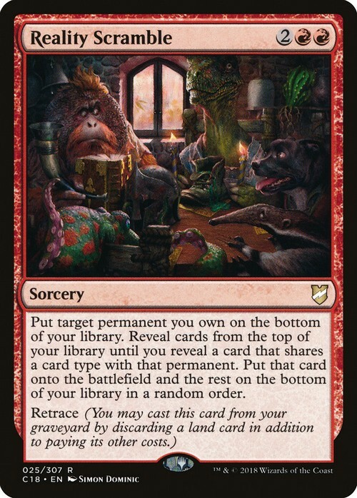 Reality Scramble ~ Commander 2018 [ EX ] [ Magic MTG ]