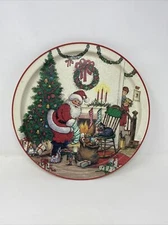 Creative Concepts 1989 CHRISTMAS METAL TRAY GOOD CONDITION VERY COLORFUL!!!