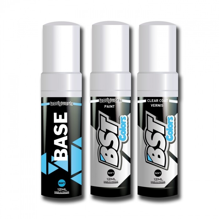 Stylo retouche vernis Piaggio 566 Bianco Perla pour carénage de moto
