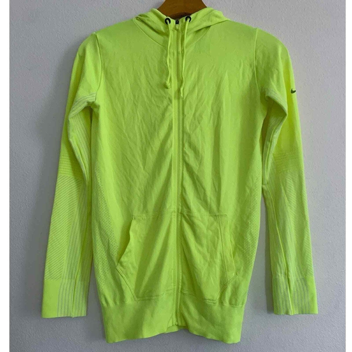 Nike Dri-Fit Hoodie Women's Size XS Bright Green Lime Neon