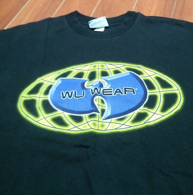 90'sウータンクラン Tシャツ　rap tees Vintage 90s Wu Wear Jersey T-shirt Wu-tang Clan Rap Hip Hop Brand