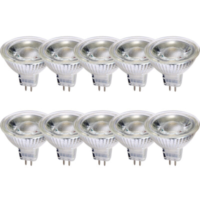 10 x LED Premium Glas Reflektor GU5,3 5W 350lm warmweiß 2700K MR16 Lampe 38°