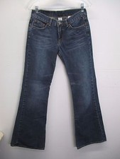 Women's Lucky Brand flare medium wash denim blue jeans size 4/27 28/31 EUC