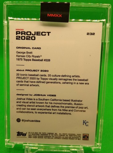 Topps Project 2020 MLB Baseball Card 1975 George Brett Online Exclusive - Picture 20 of 30