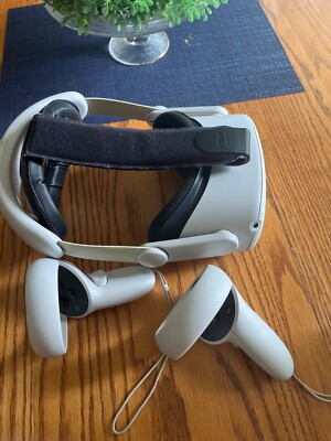 Meta Oculus Quest 2 128GB Standalone VR Headset - White custom headset strap