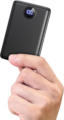 Powerbank 15000mAh Schnell Mini Power Bank USB C Akku Externes Ladegerät B709
