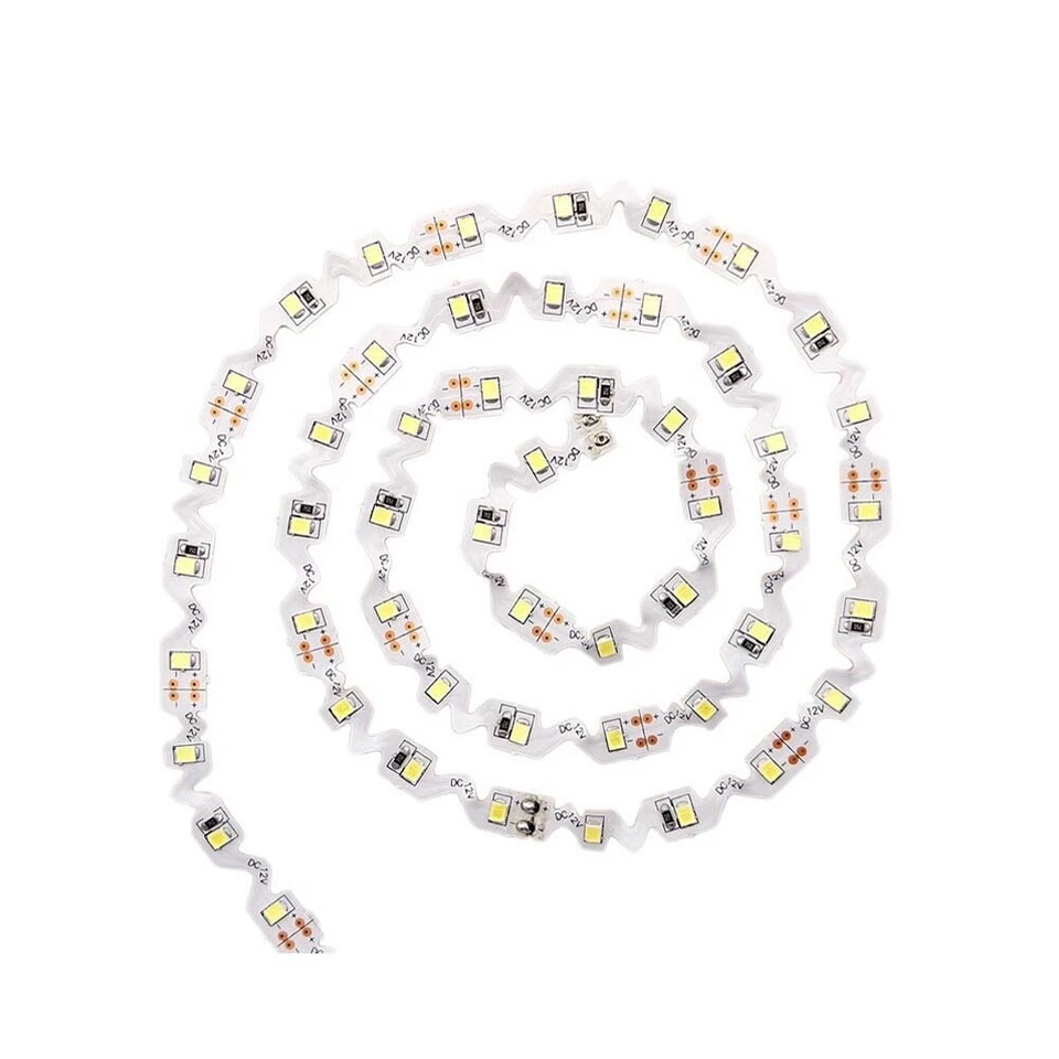 Striscia 300 led luce naturale 12v 5 mt strip pieghevole per scritte insegne - Immagine 2 di 4