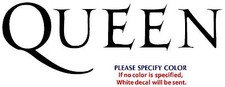 Queen Metal Music Rock Graphic Die Cut decal sticker Car Truck Boat Window 7"