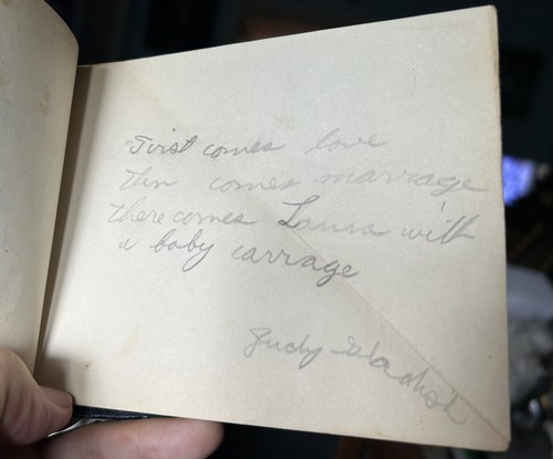 Vtg. Autograph Book Student At Baldwin Heights School Princeton IN 1959-60 Lana - Picture 5 of 12