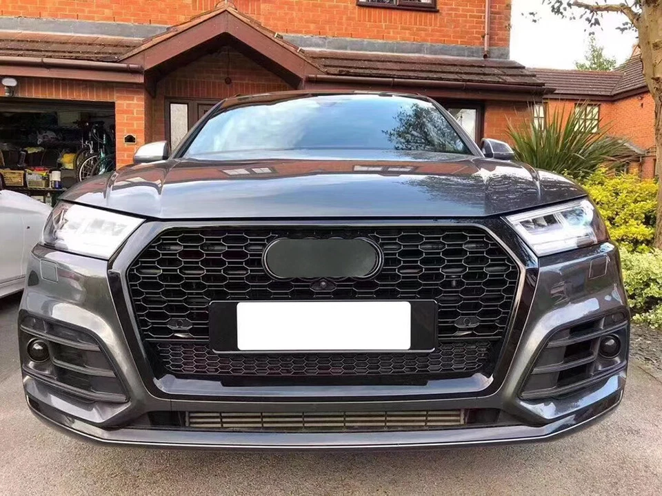 For Audi Q5 SQ5 B9 2018 2019 2020 Grille Honeycomb RSQ5 Style Front Bumper Grill Foto 4 de 4