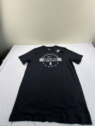 Nike NBA San Antonio Spurs Shirt Black Sz LG Mens Brand New $40