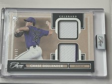 Chase Dollander 2025 Three and Two Prospect Dual Jersey /49 Rockies