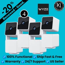 ✅ Wyze - Cam Pan v3 Indoor/Outdoor 1080p Pan/Tilt/Zoom Camera - Lot of 4pcs ✅