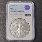 2023 AMERICAN SILVER EAGLE NGC MS70 EARLY RELEASES PREMIER SELECT SERIES LABEL