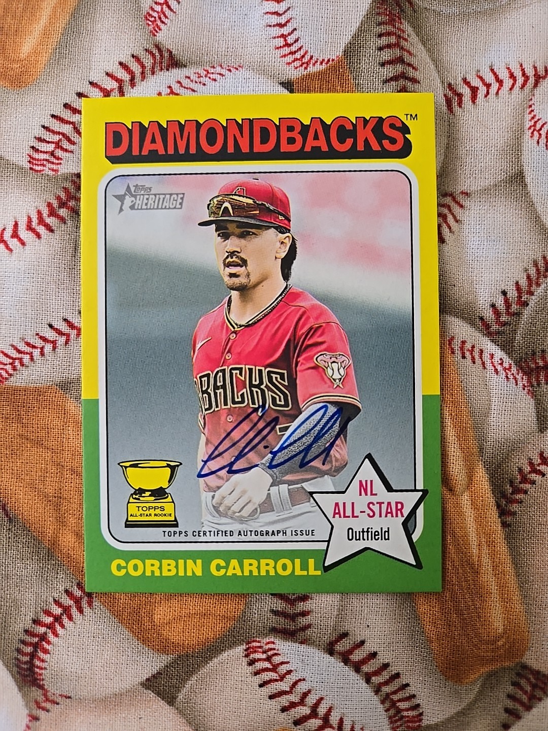 2024 Topps Heritage - Real One Autographs Corbin Carroll #ROA-CCA (AU)