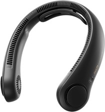 JISULIFE Portable Neck Fan Upgraded: Neckbrace Hands-Free, 5-Speed 5000 mAh 16.5
