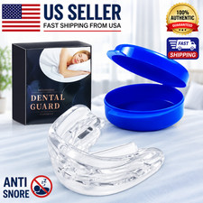 Stop Snoring Mouthpiece Sleep Apnea Guard Bruxism Anti Snore Pure Grind Aid Tray