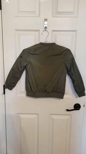 Kid's H&M Olive Green Bomber Style Jacket size 6-7y - Picture 3 of 3