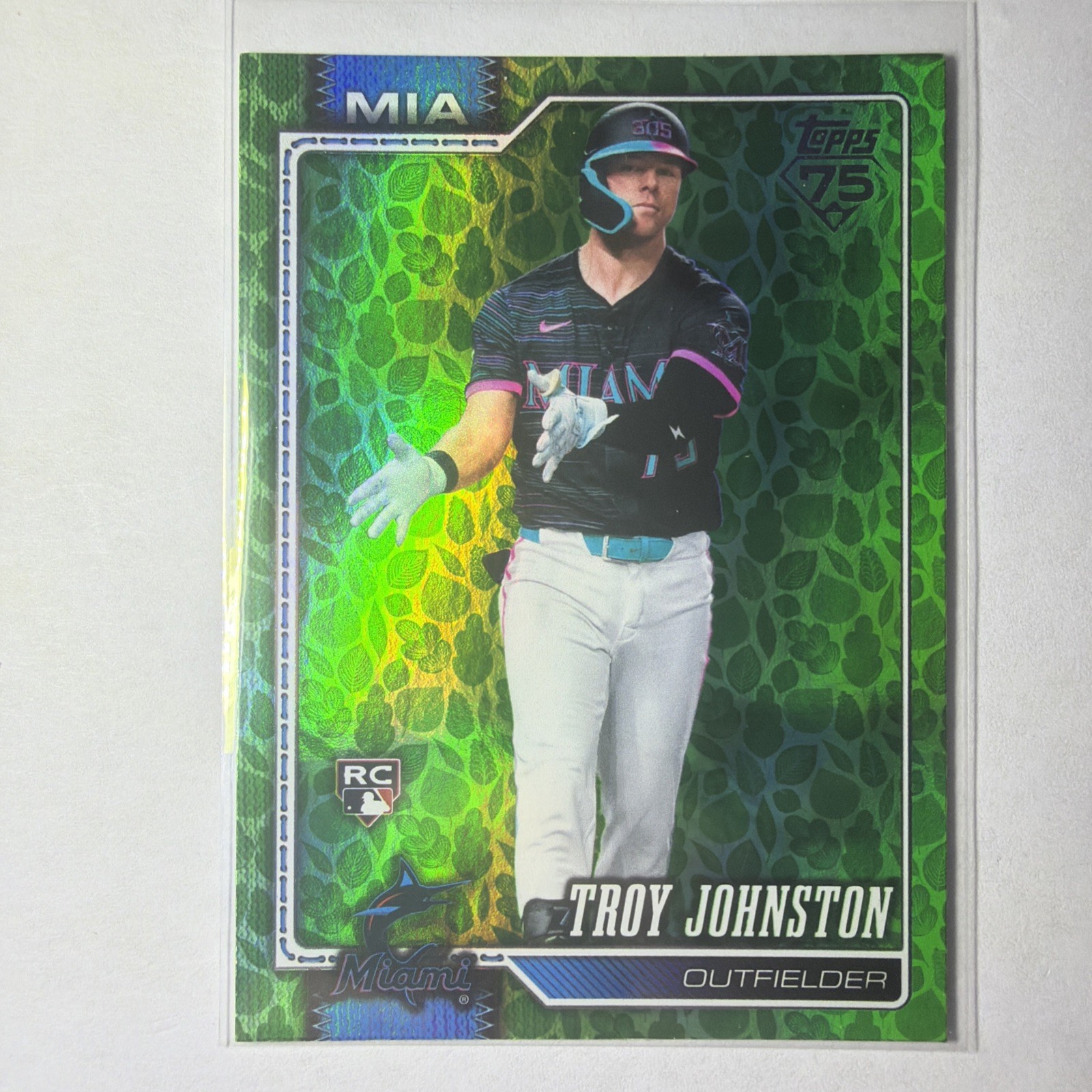 2026 Topps Series 1 - Troy Johnston #317 Green Leaf Foil (RC)