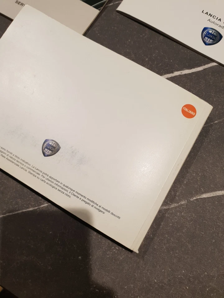 LIBRETTO USO E MANUTENZIONE LUM ORIGINALE LANCIA MUSA PRIMA SERIE + MODELLI DISP - Immagine 4 di 4