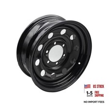 Black 16x6 Trailer Rim Wheel 6 Lug Holes On 5.5 6x5.5 16 Inch 16 X 6 X 5.5