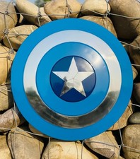 Blue Captain America Shield - Legend Steve Rogers Shield - Super-Soldier Metal S