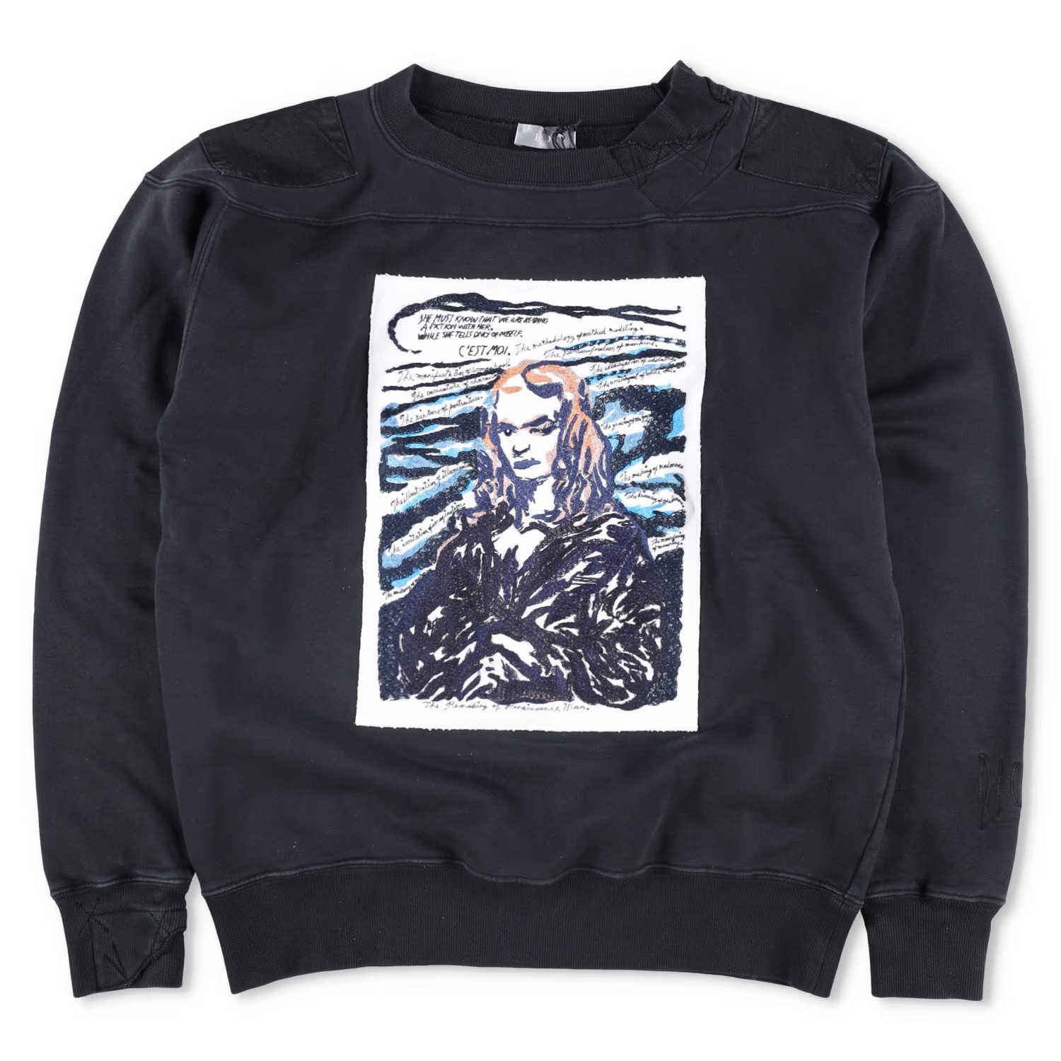 DIOR HOMME Mens Sweatshirts Mona Lisa Multicoloured Print Crew Neck S RRP 1145