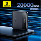 Baseus 100W 20000mAh PD Power Bank Fast Charging External Battery for Laptop Pad