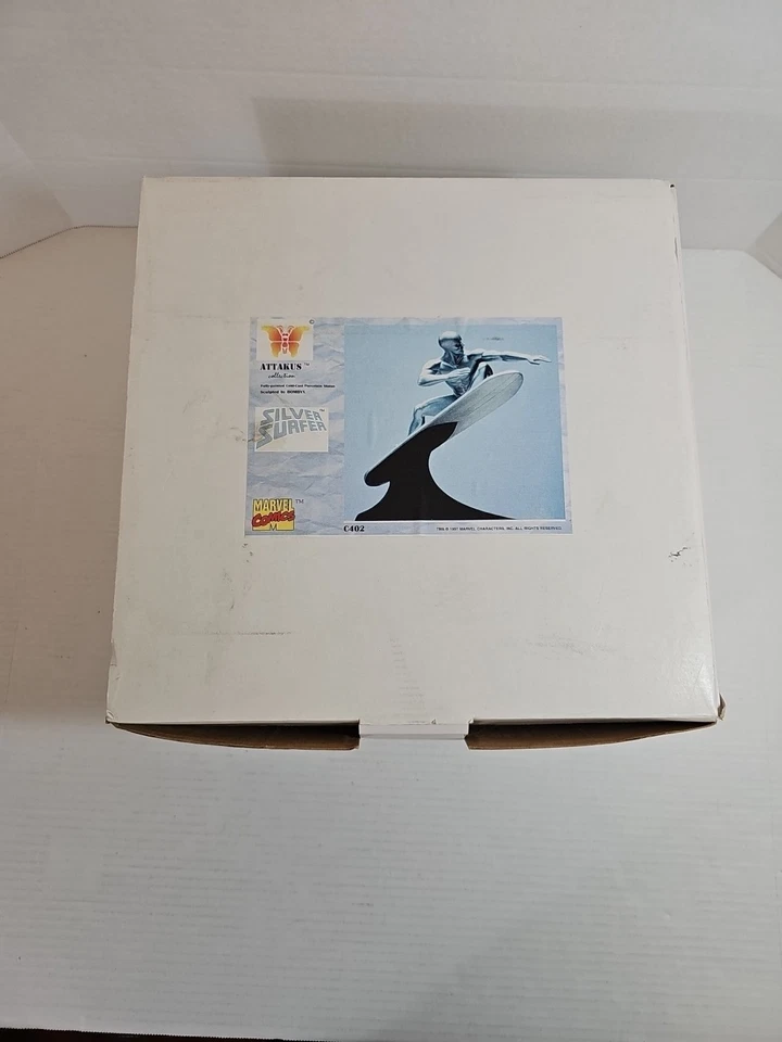 Figura Estatua Silver Surfer Por Attakus 1997 Marvel Comics 0678 de 8888 LOTE # 786 Foto 2 de 4