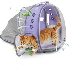 Cat Backpack Carrier Back Expandable Bubble Pet Carrier Backpack Large Cat
