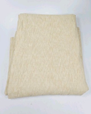 Crate And Barrel Linden Taupe 60x108 Textured Tablecloth Rectangle Hemstitch
