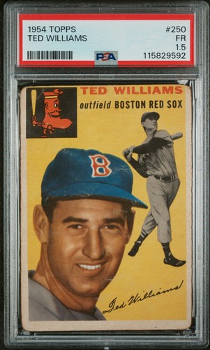 1954 Topps #250 Ted Williams PSA 1.5 New Label