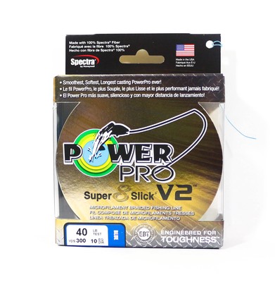 Power Pro Super 8 Slick Version 2 Spectra Linie 40lb by 300yds Blue (8363)