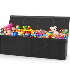 Patelai Extra Large Toy Box Chest with Lids 4/3 Grids Large Chest Collapsible...