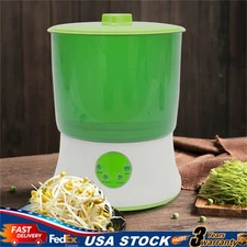 2-Layer Bean Sprouts Machine Auto Electronical Bean Seed Sprout Maker 110V 20W