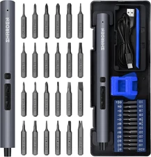 Mini Electric Screwdriver, 29 in 1 Small Electric Screw Driver Kit with 24 Magne