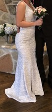 Jovani Dress Size 00 Prom Dress White & Silver