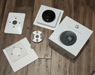 Nest 3rd Generation Learning Black Programmable Thermostat FULLY WORKING