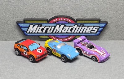 Lot Of 3 Vintage Galoob Micro Machines, Shelby Cobra Daytona Coupe, March 707  