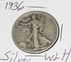 Silver 1936 p Philadelphia Mint Silver Walking Liberty Half Dollar 1/2 WLH