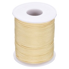 1.5mm 55 Yards Nylon String Bracelet String Braided Nylon Thread Beige
