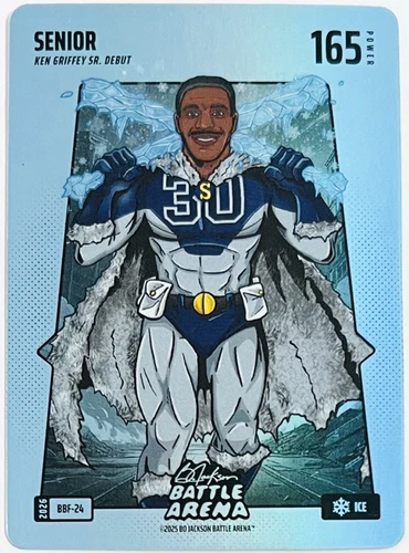 2026 Bo Jackson Battle Arena SENIOR Ken Griffey Sr. Ice Blue Battlefoil #BBF-24