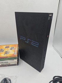 Sony PlayStation 2 PS2 Black Console Gaming System SCPH39001 Bundle Tested Clean