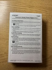 Epson Premium Photo Paper 100 Sheets Glossy 4"x6" Open Box